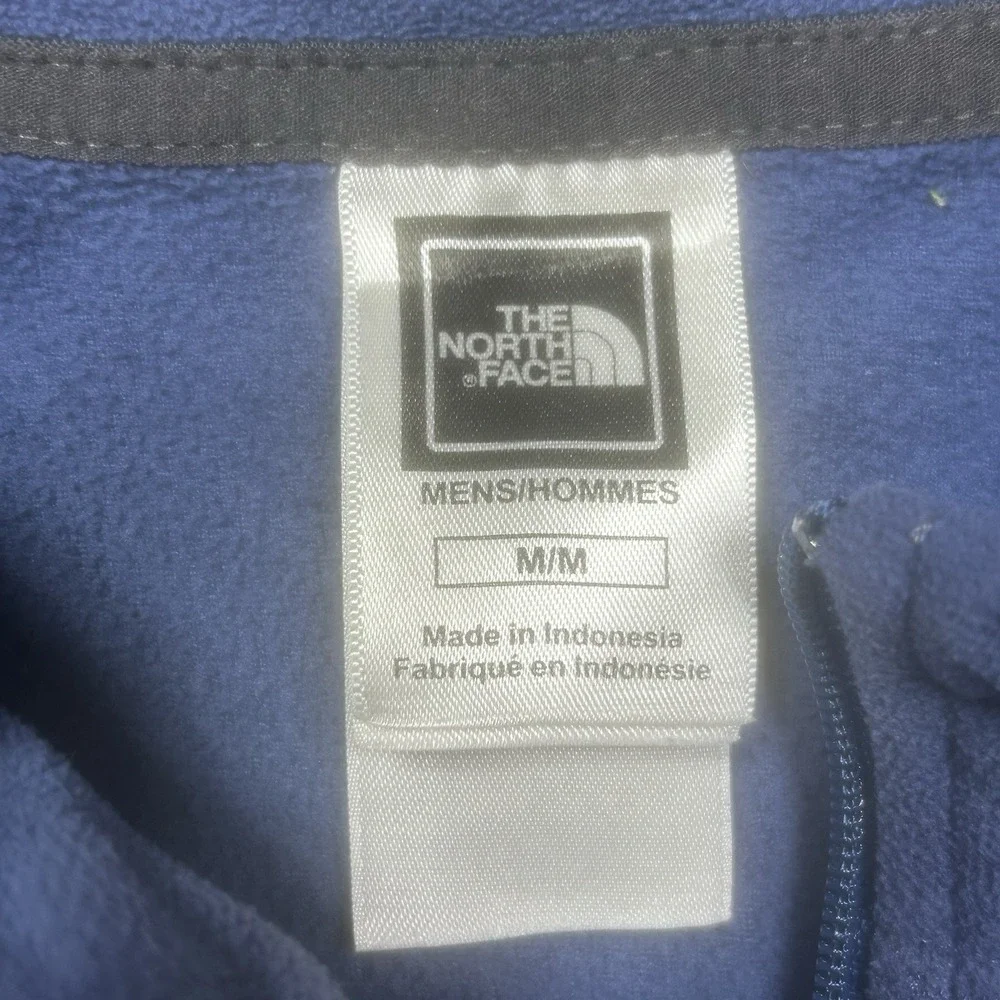The North Face Pullover Men's M Blue TKA 100 Glacier Quarter 1/4 Zip Fleece